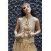 16003 GOLDEN ZOYA CRYSTAL WEDDING WEAR LEHENGA (five piece suit)